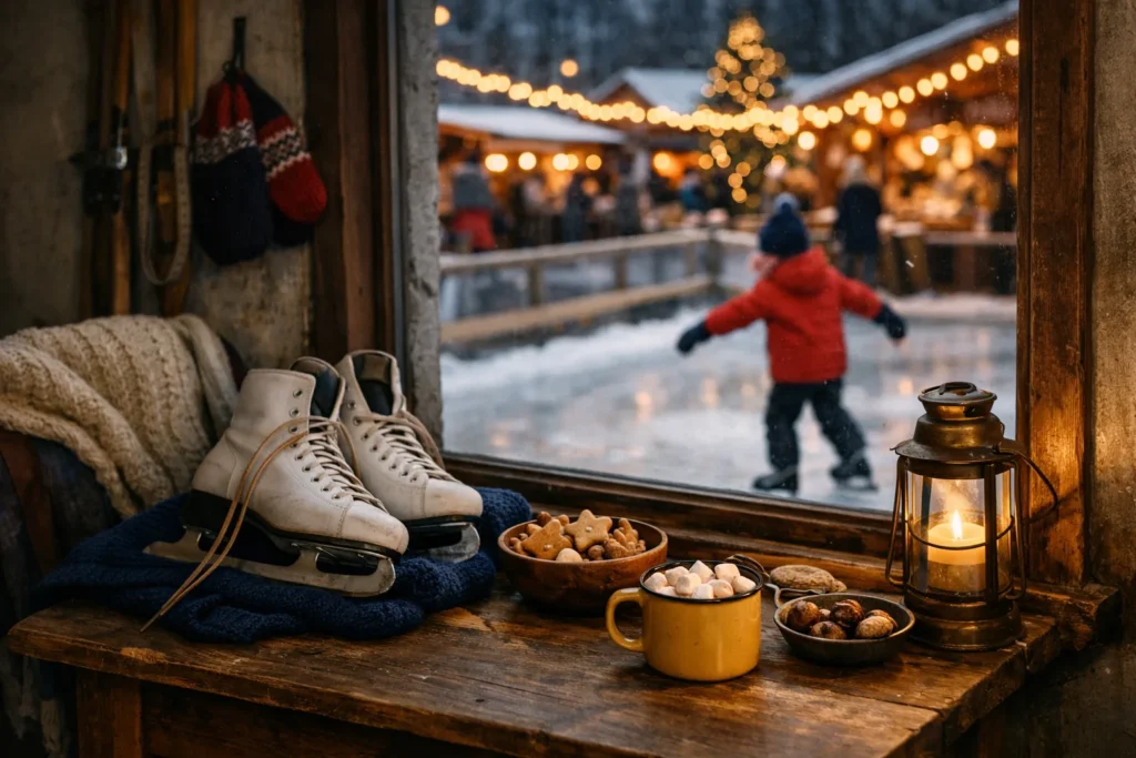 Patinage & marchés d’hiver : ambiance festive en ville
