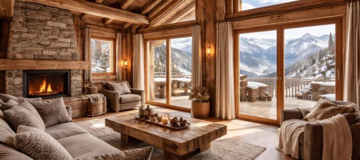 Aménager un chalet de ski à Serre-Chevalier avec des menuiseries bois Lapeyre