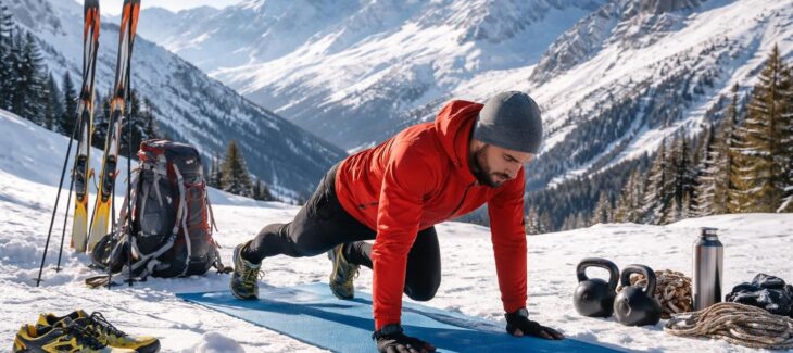Préparation fitness en montagne à Serre Chevalier avec ski, raquettes et trail d&rsquo;altitude